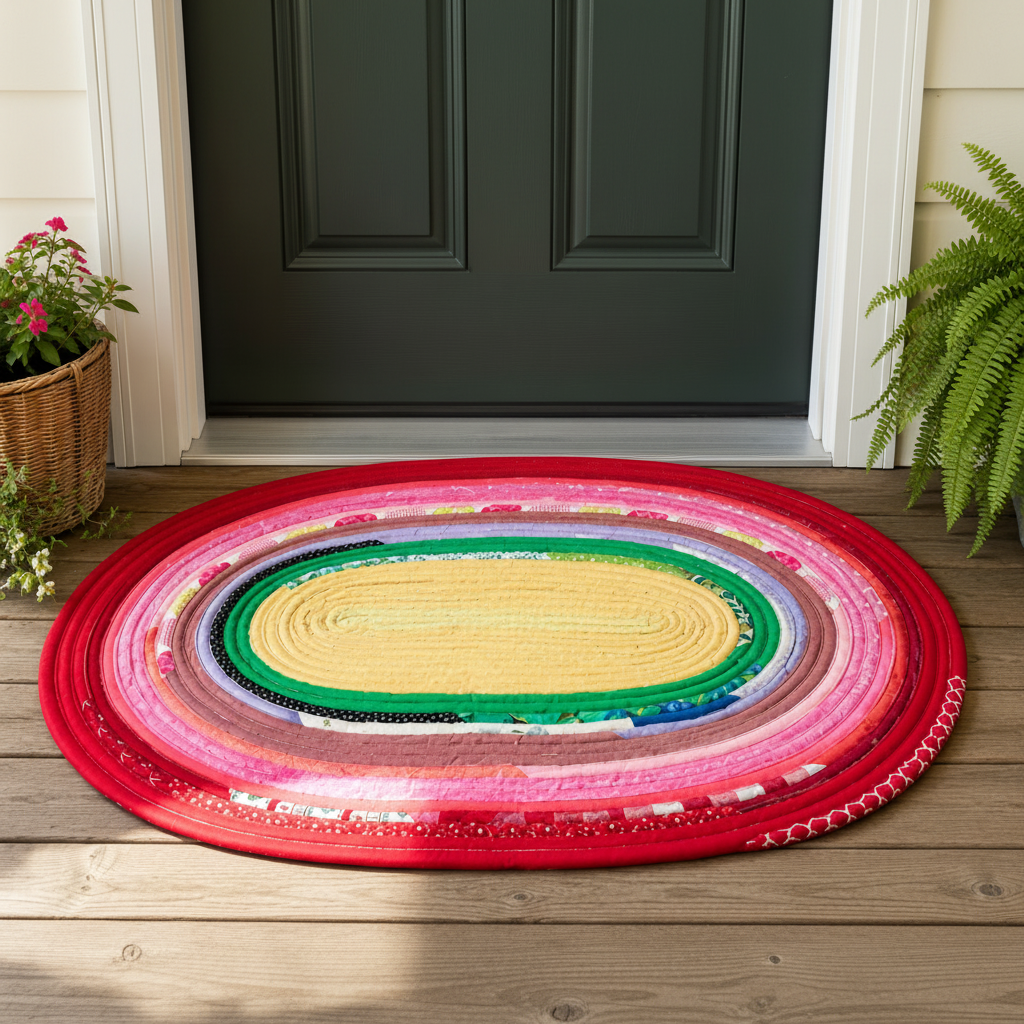 Rainbow Rug - Porch