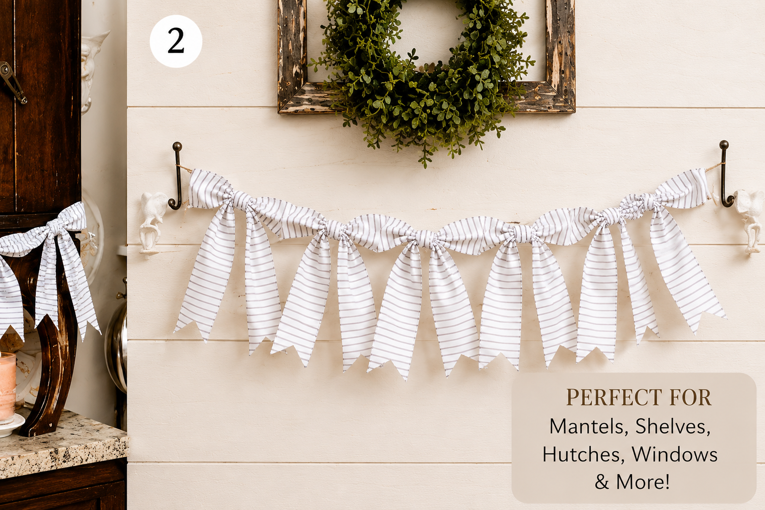✨ Handmade Bow Garland